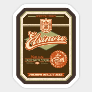 ELSINORE Beer Distressed Label Sticker